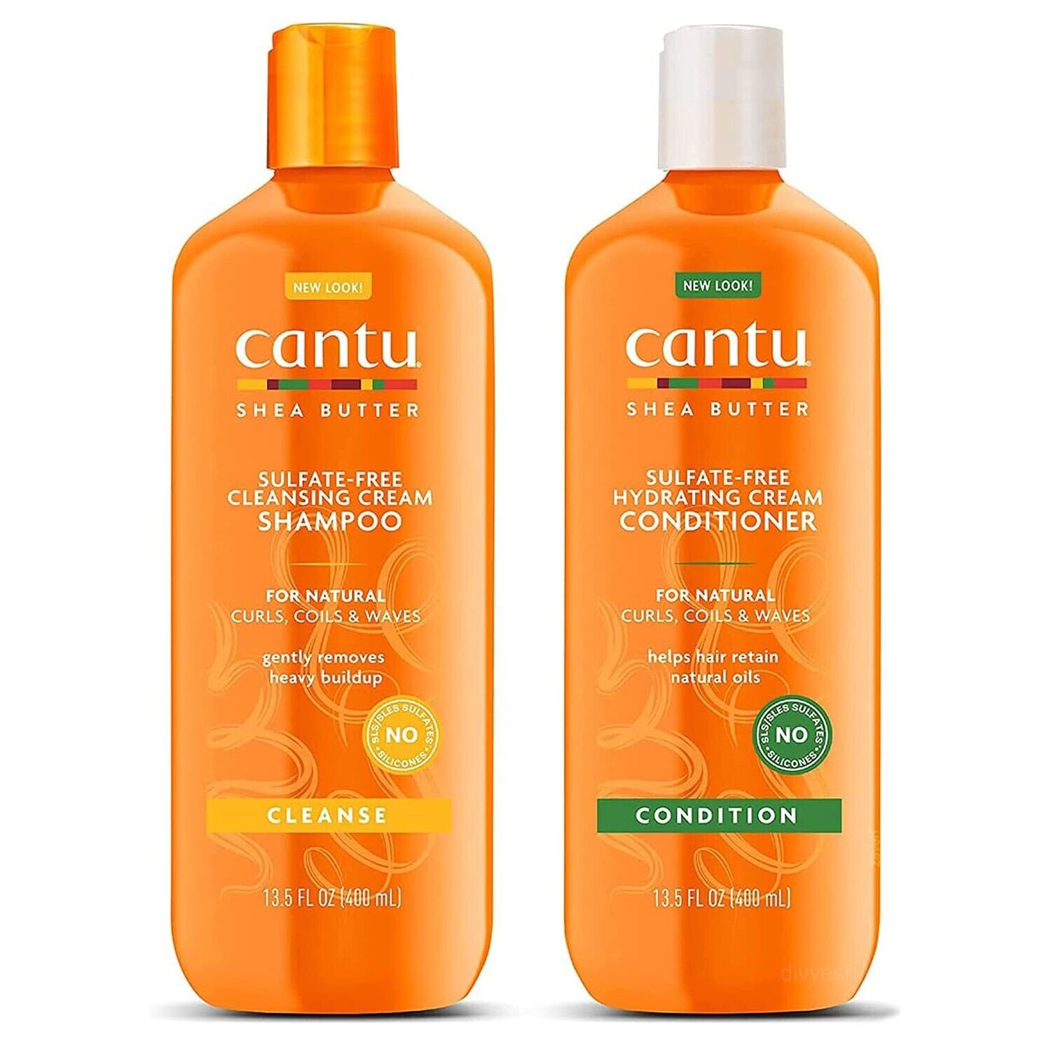 Cantu Shea Butter for Natural Hair Shampoo and Conditioner Set , sulphate free