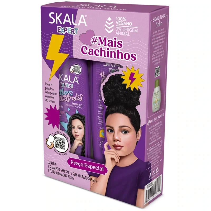 Skala Expert, Kids Mais Cachinhos Shampoo & Conditioner KIT