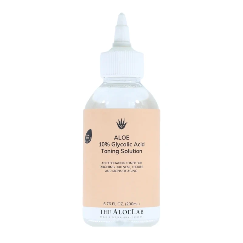The ALOELAB 10% GLYCOLIC ACID TONING SOLUTION