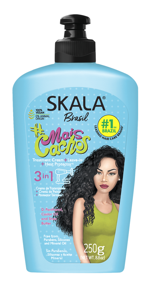 Skala Mais Cachos Leave-in Styling Cream 250ml 1 Skala Mais Cachos Leave-in Styling Cream 250ml