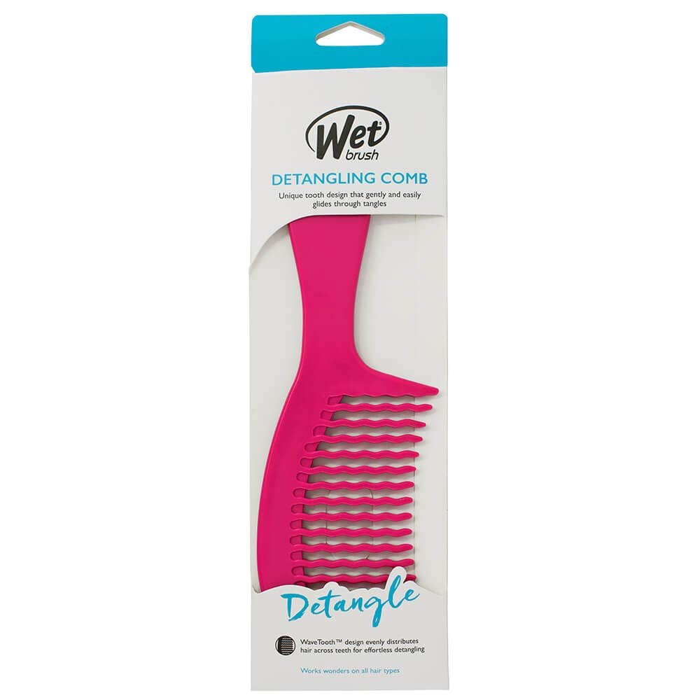 Wet Brush Detangling Comb |Pink | Pain-Free, Effortless Detangling for All Hair 2 Wet Brush Detangling Comb |Pink | Pain-Free, Effortless Detangling for All Hair - Image 2